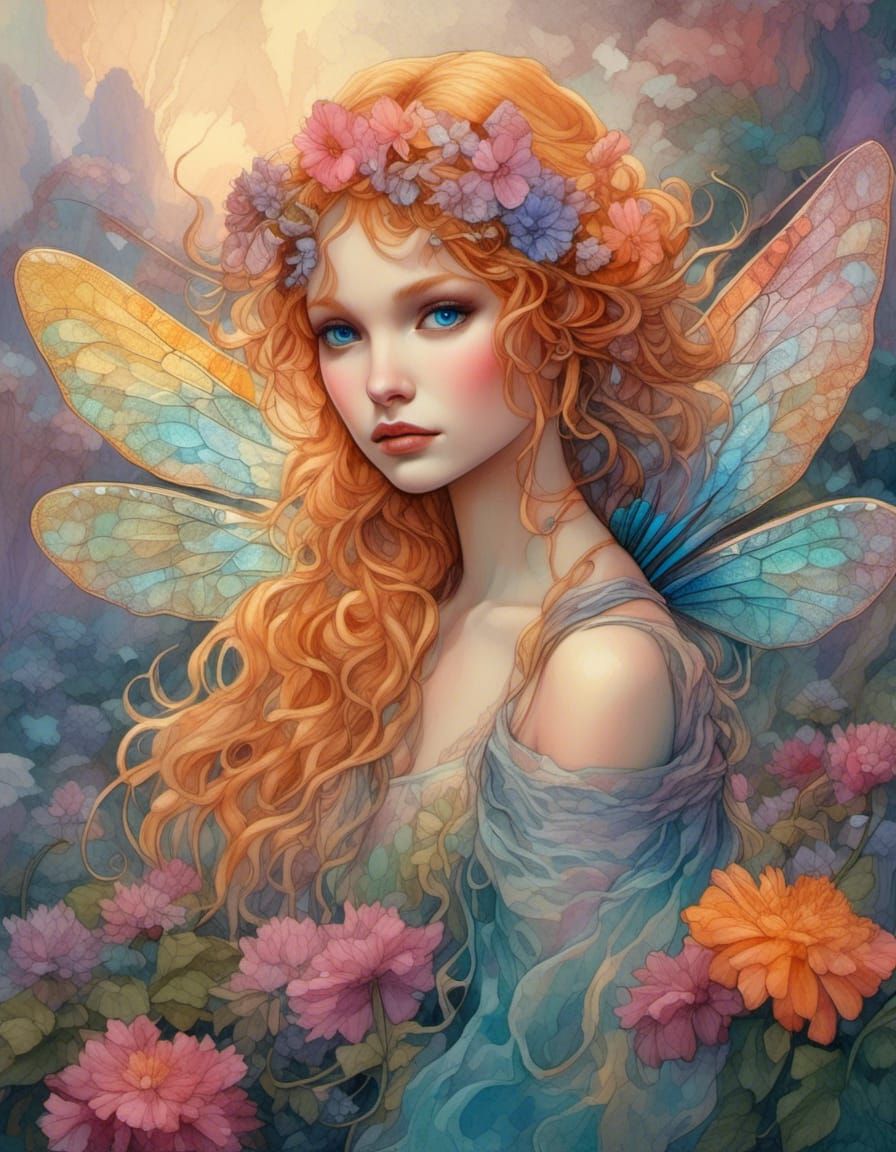 Little Flower Fairy 16 - AI Generated Artwork - NightCafe Creator