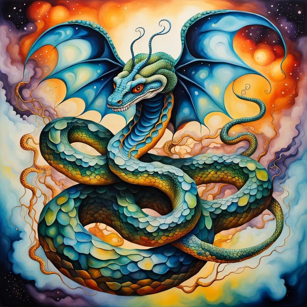 surreal snake