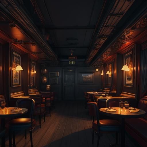 Low lit bar