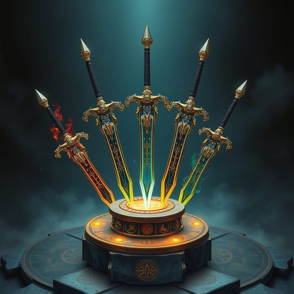 Elemental Swords  by @ Jennifer