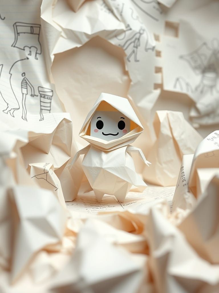 Character made of paper - Start Image 1