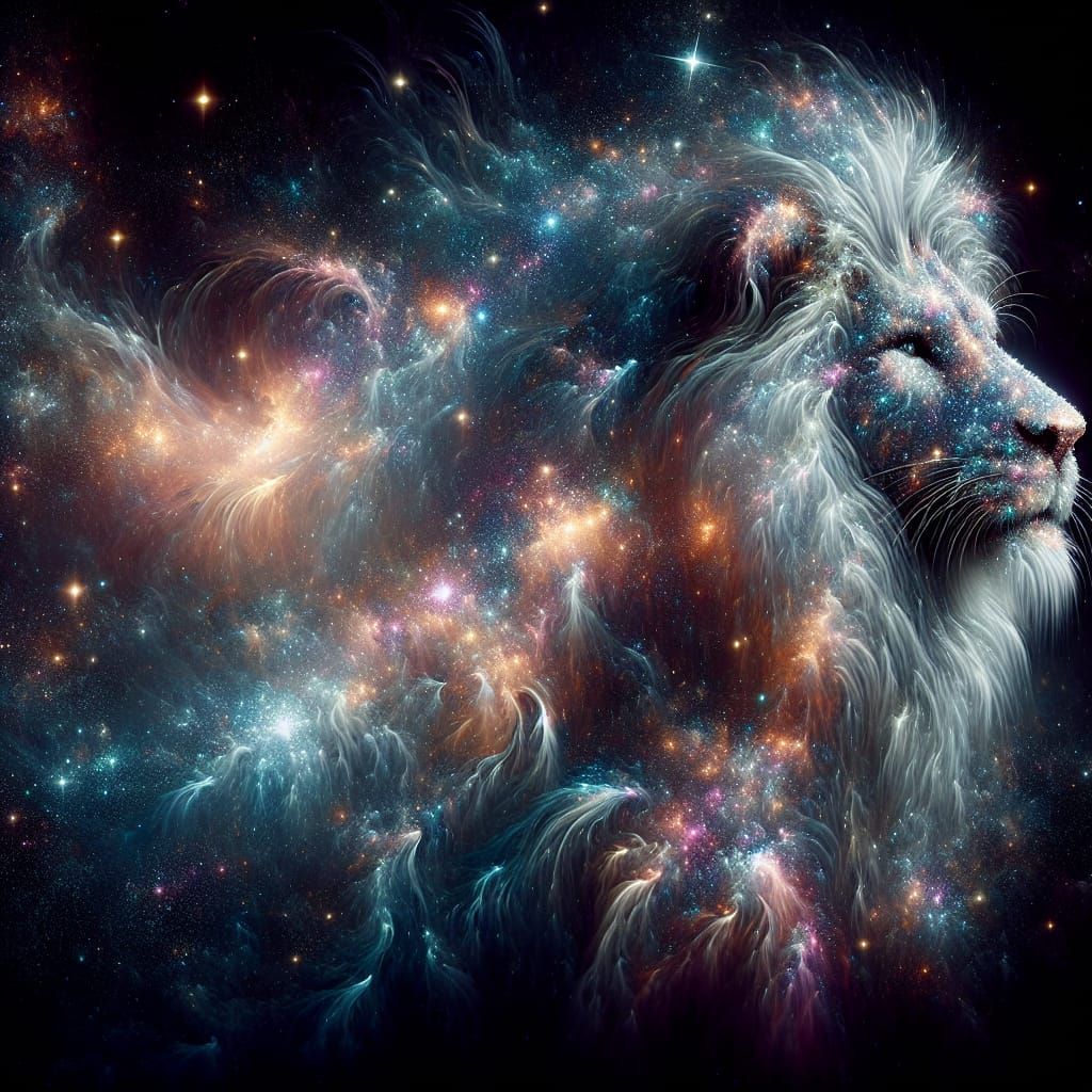 Magestic Celestial Lion  by @UglyDuck
