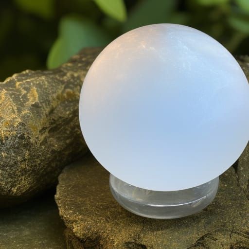 Opaque crystal orb
