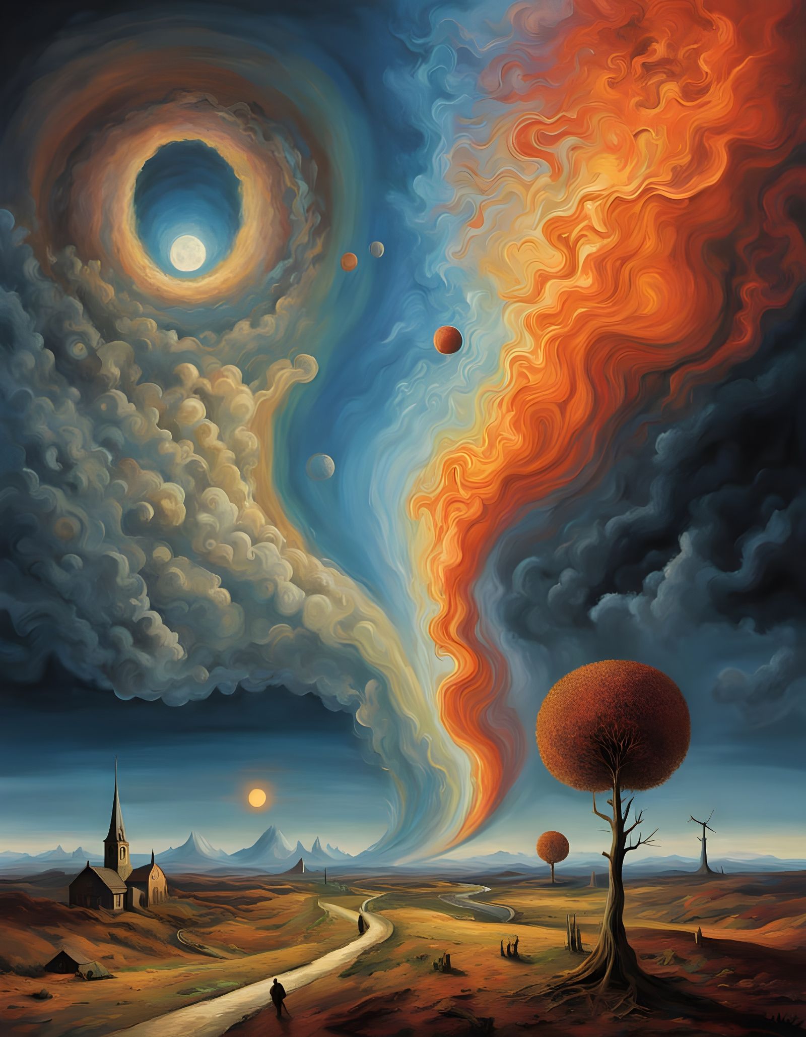 Global Vision in Symbolic Surrealism