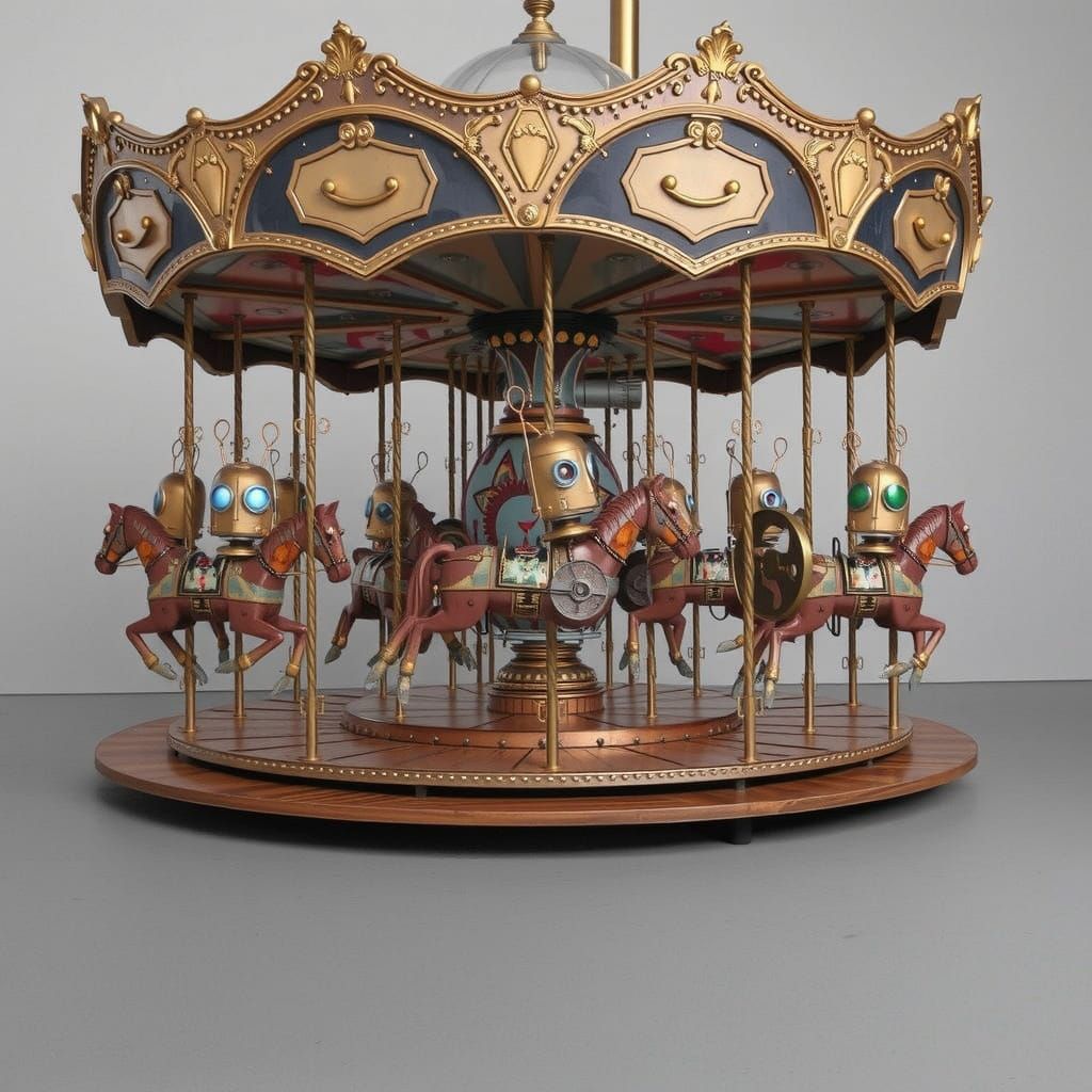 Steampunk carousel   by @Galina Bolshakova