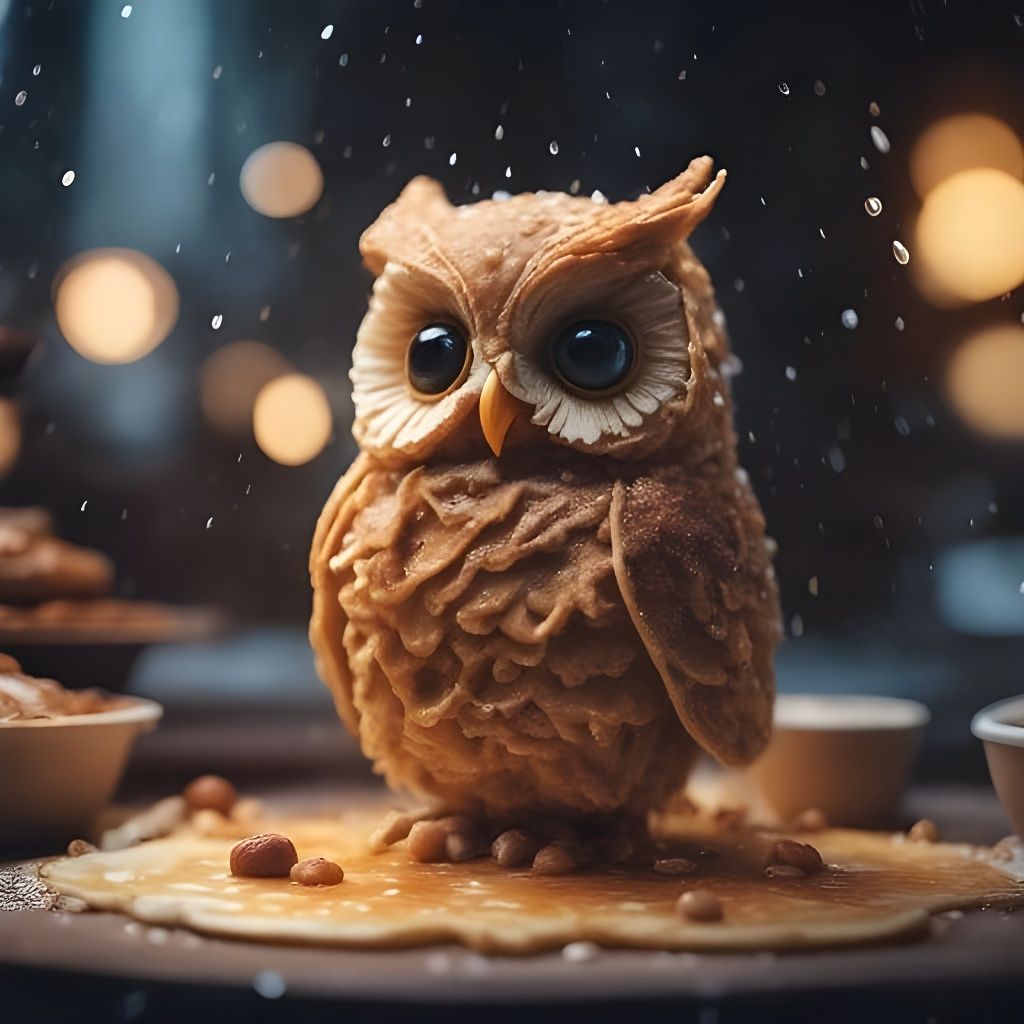 Pancake Owl - AI Generated Artwork - NightCafe Creator