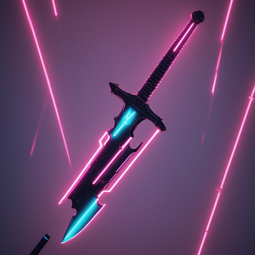 Tech Sword - AI Generated Artwork - NightCafe Creator