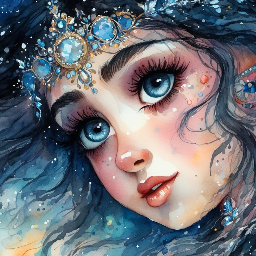 Whimsical watercolor