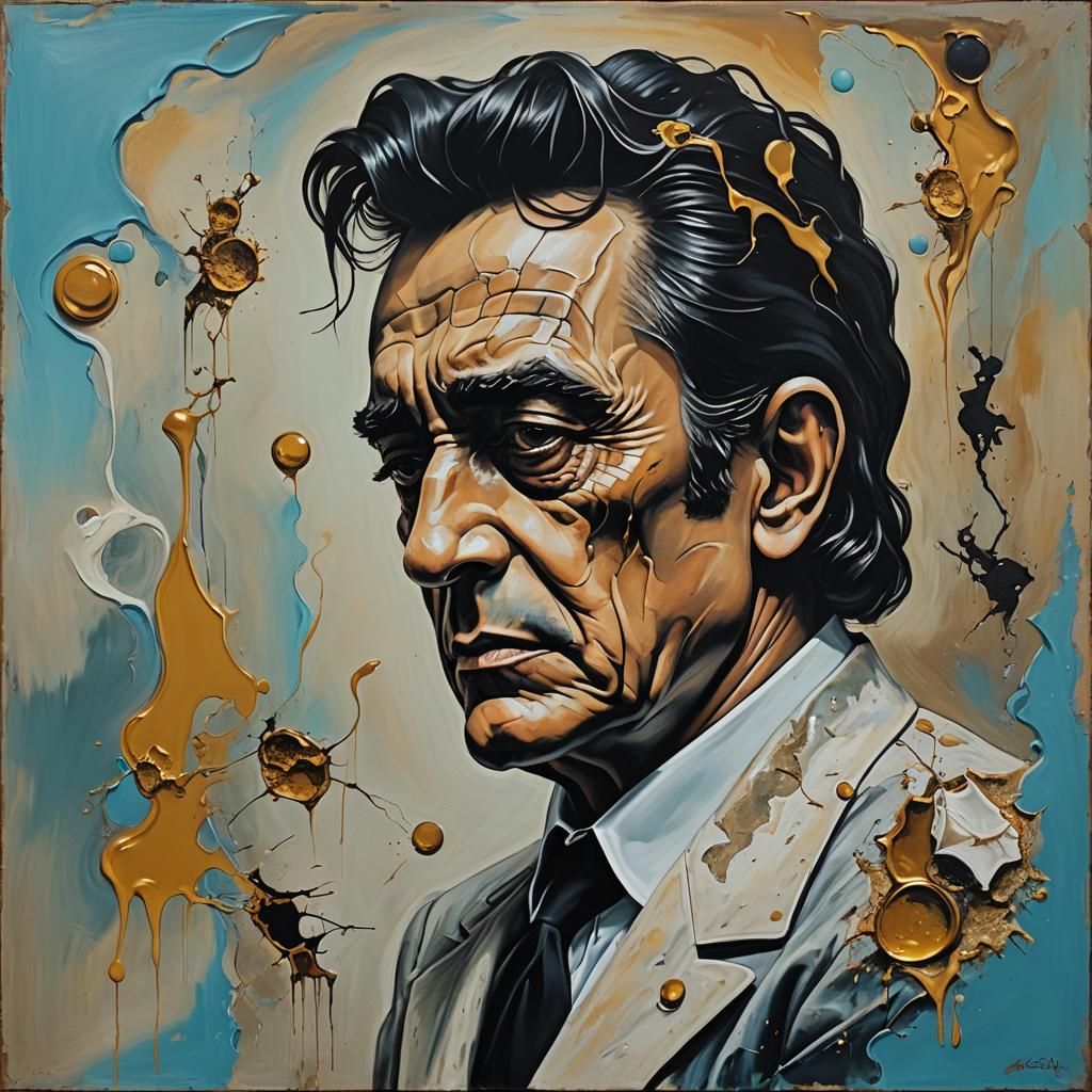 Johnny Cash Surreal Style