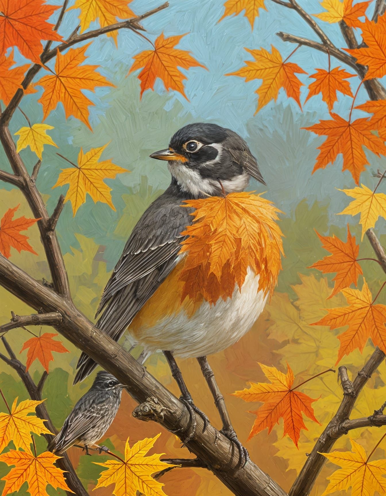  A robin!  Perhaps a relative of mine!