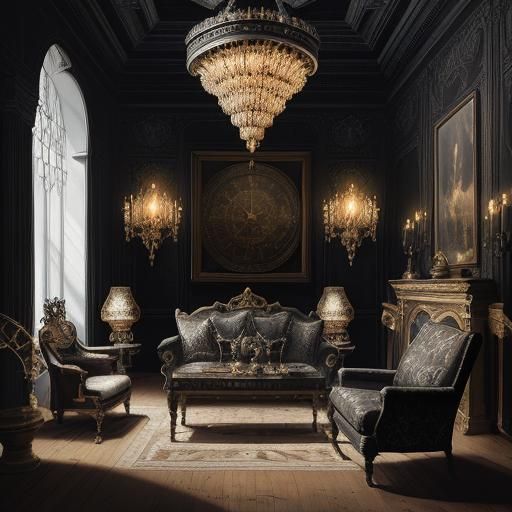 Antique large and wide room