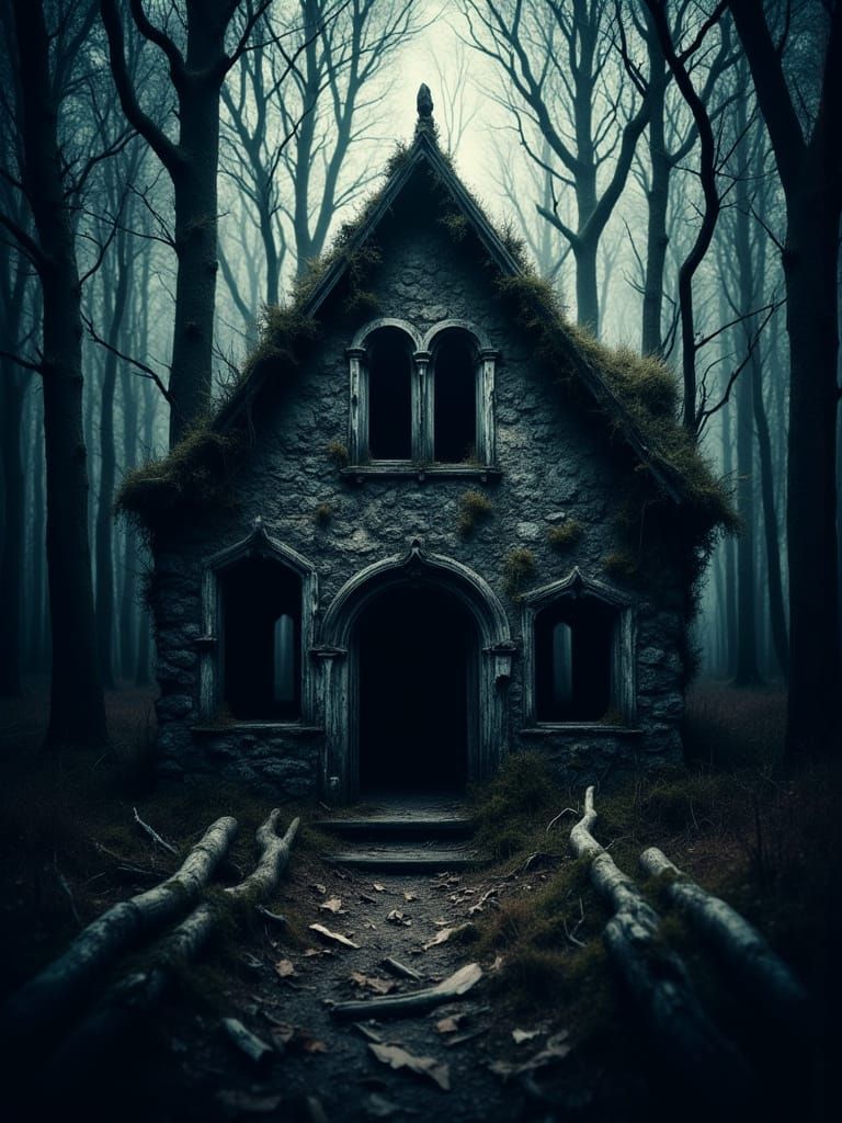 The camera dollies into and through the door to reveal the frightening and macabre interior. <lora:Morbid:1.0> <lora:Abstract Reality:1.0> 