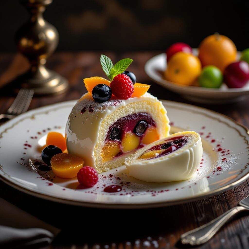 Delectable exquisite dessert  by @Draxxxx