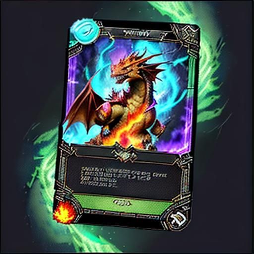 A cool dragon card