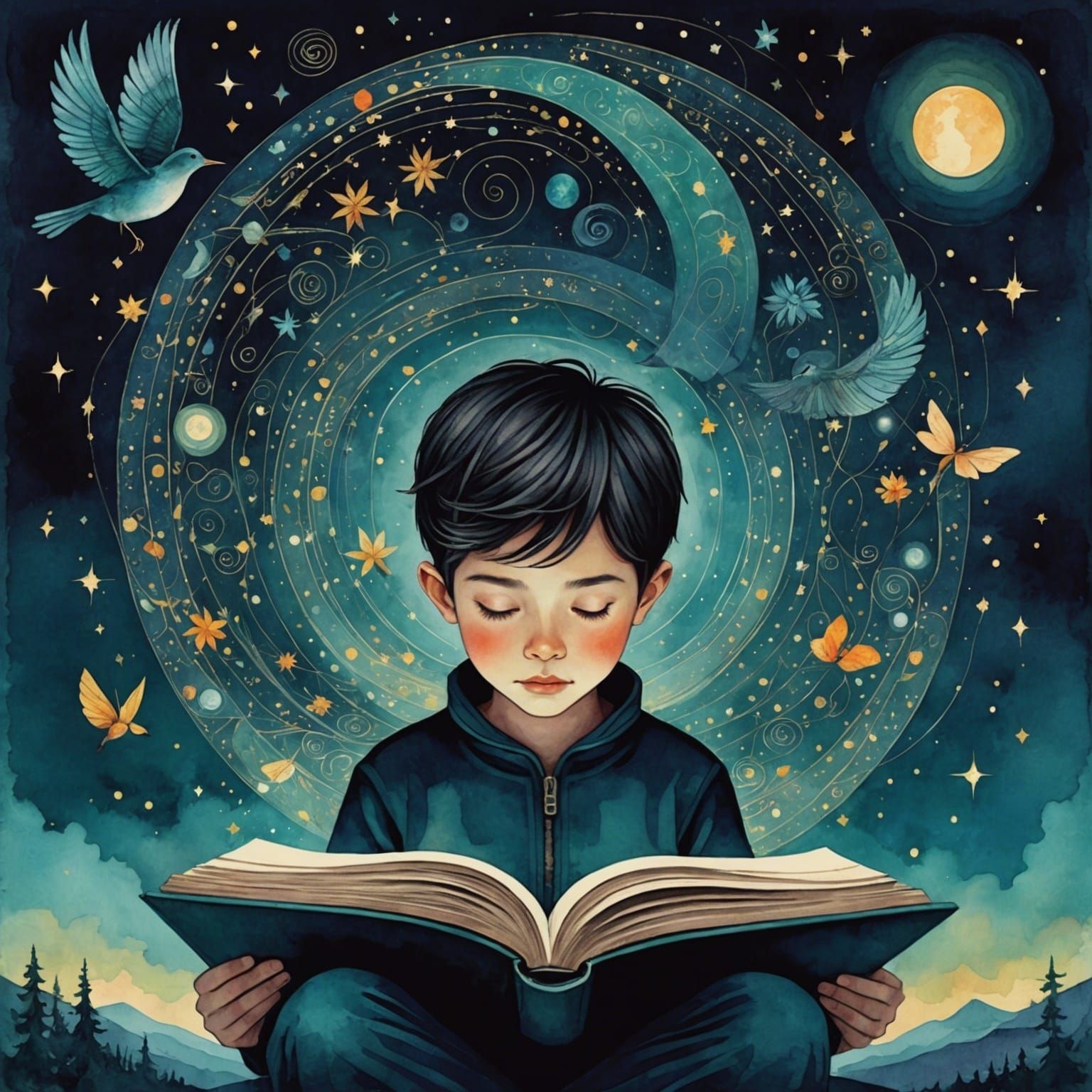 The magic of reading  by @avionesplateados 