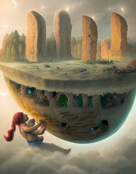 Au royaume de la faim la terre est prosaïque ;la pleine lune...