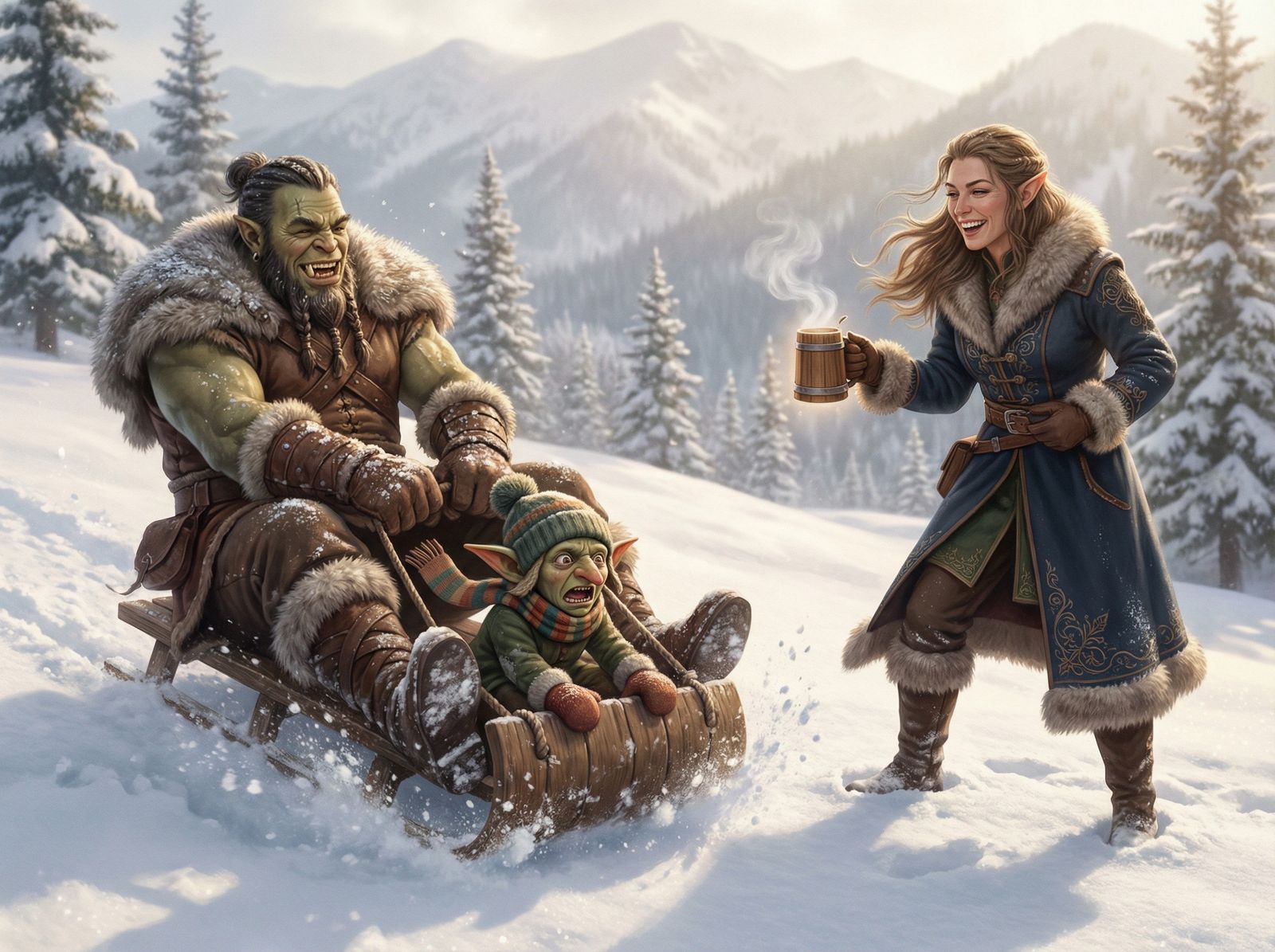 "The gang" on holiday