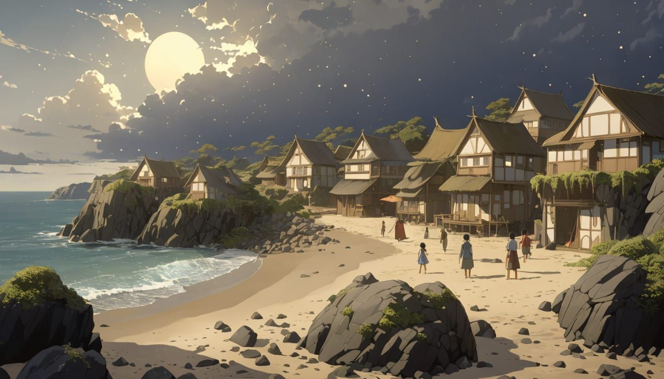 Rocky Seashore Town (AAMXLAnimeMix)