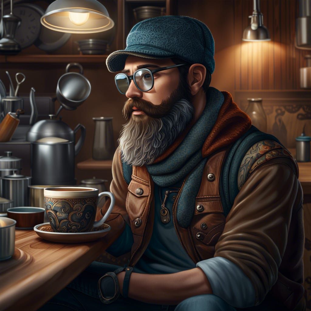 the morning of a hipster