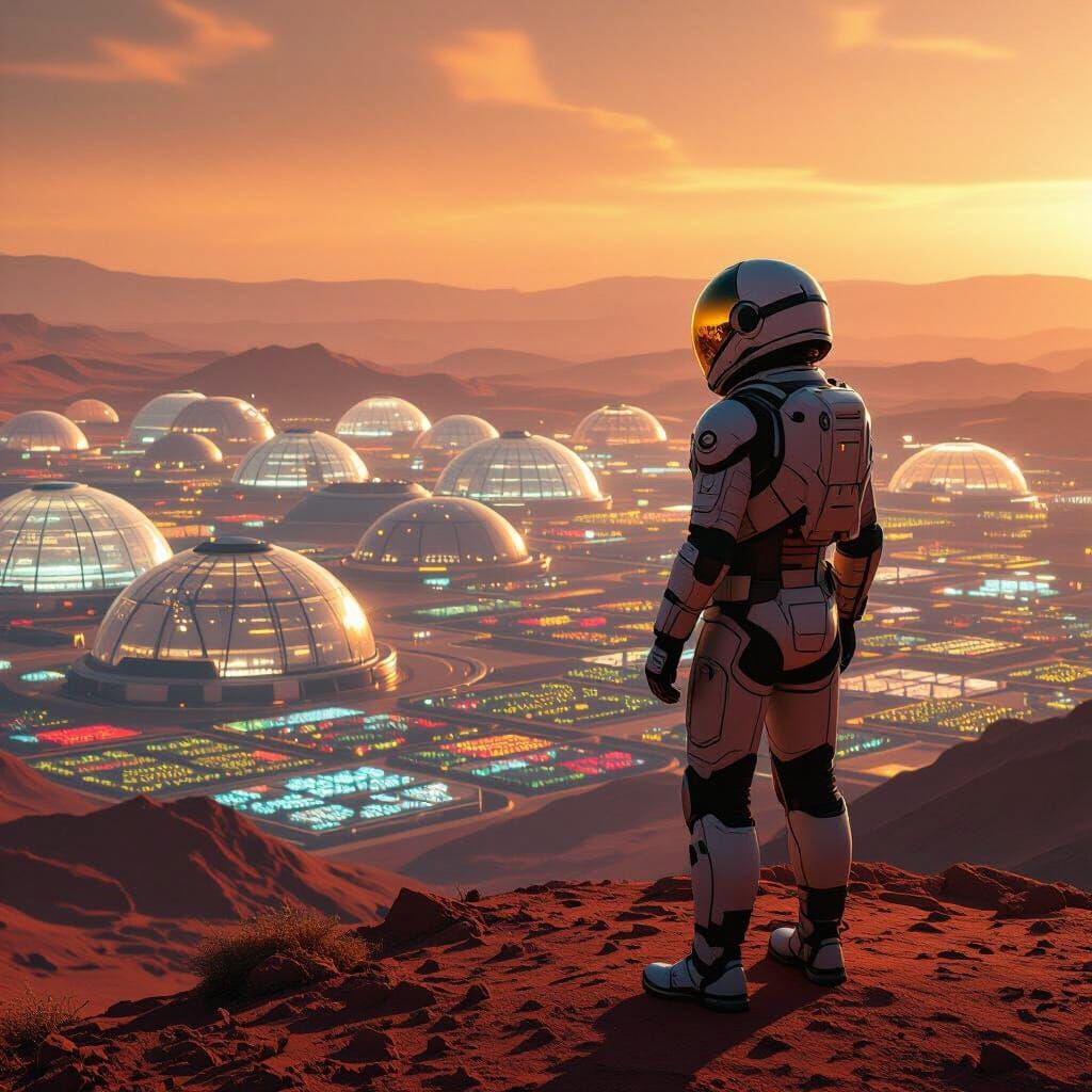 Martian Dawn  by @AI Art Gal