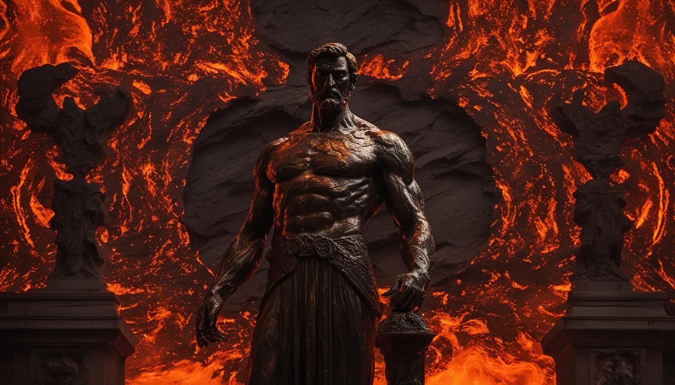 Vulcan's Forge, en 1565, à la façon de Giorgio Vasari   