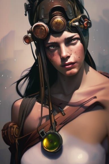Post apocalyptic wonderland head and shoulders portrait, 8k ...