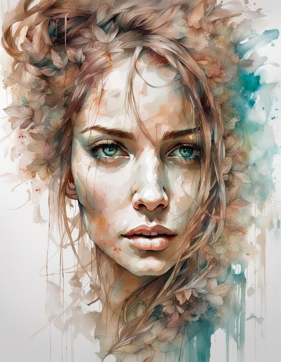Portrait of a beautiful woman
