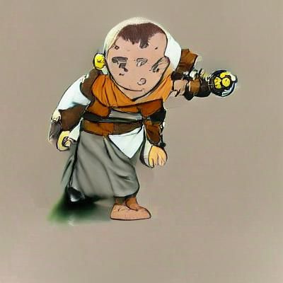 Elfer the Lotusden halfling monk anime