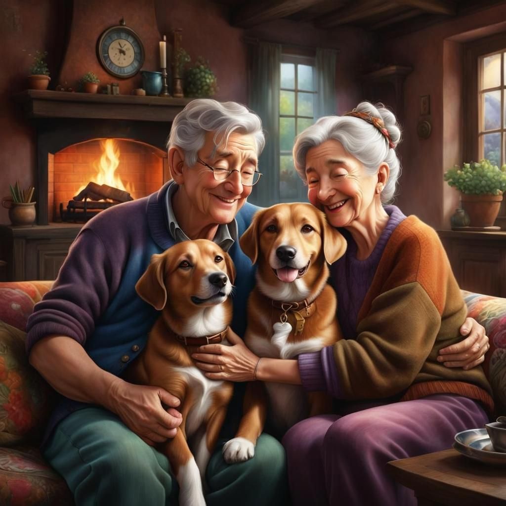 A happy family at home  by @Incitatus