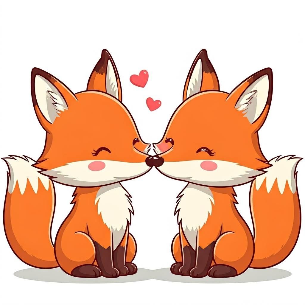 Kawaii Kissing Valentine's Kemono