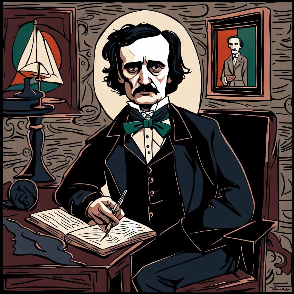 Happy Birthday, Edgar Allan Poe ♡ - AI Generated Artwork - NightCafe ...