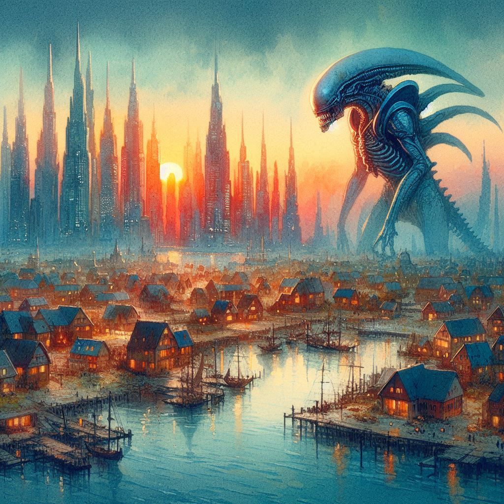 Gondolin with xenomorph