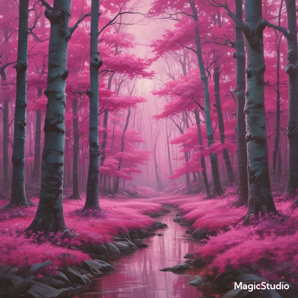 Pink forest