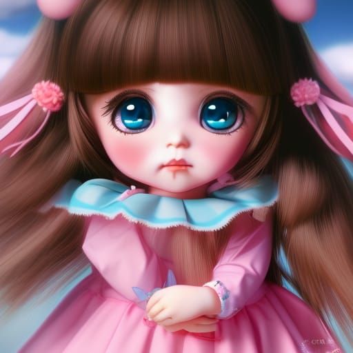 Kawaii chibi girl doll