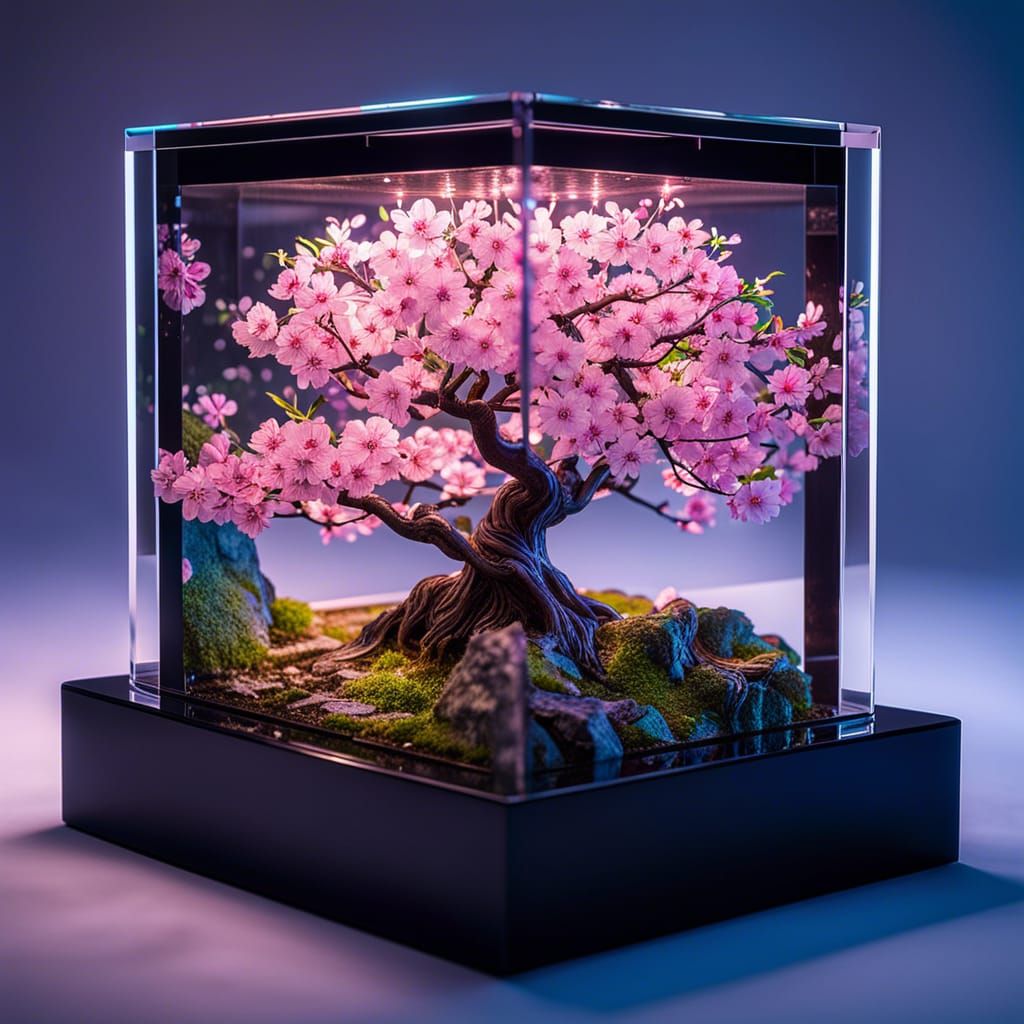 Cherry Blossom Tree Cube