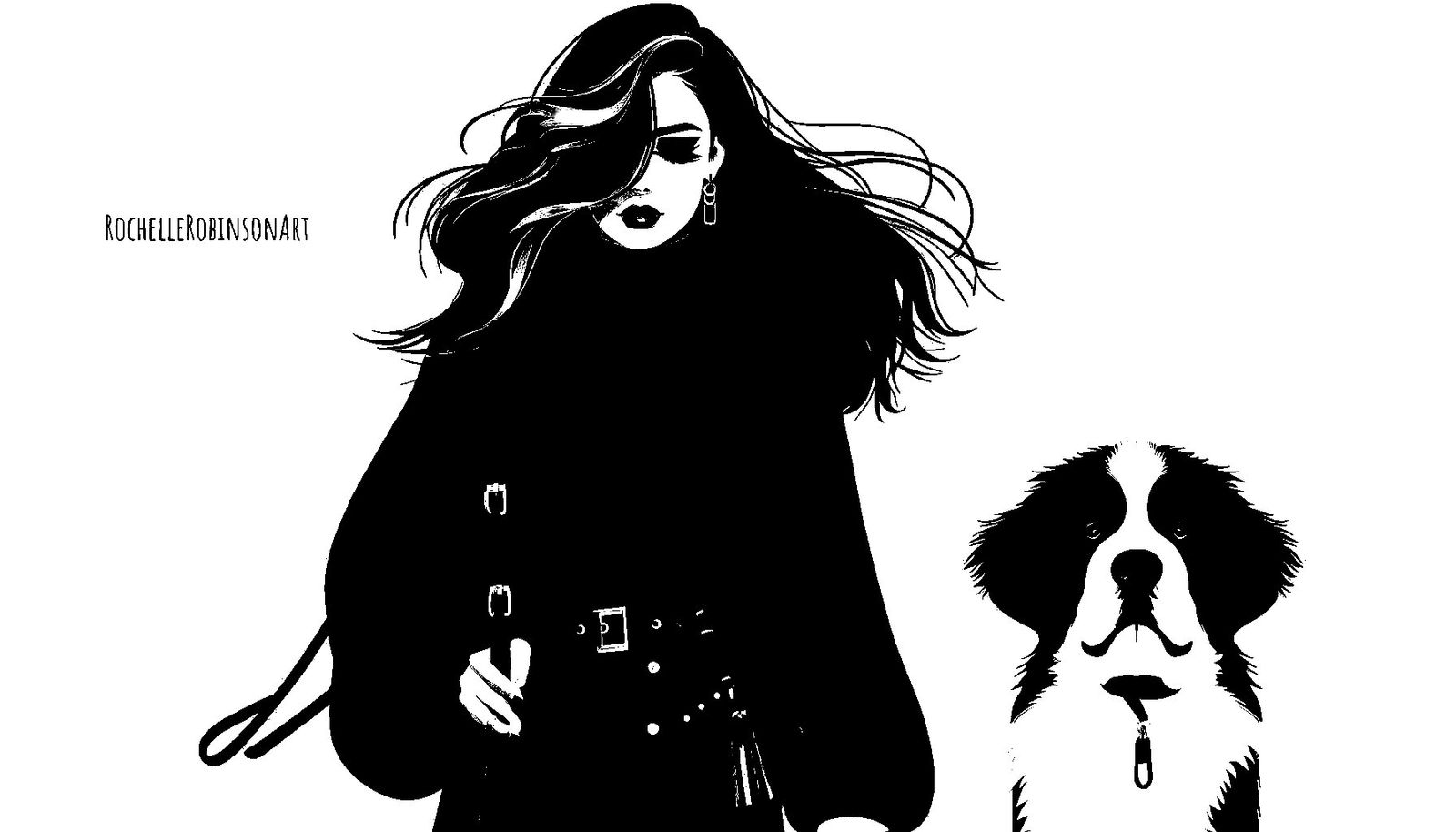 A Woman And Her Dog Lord Byron