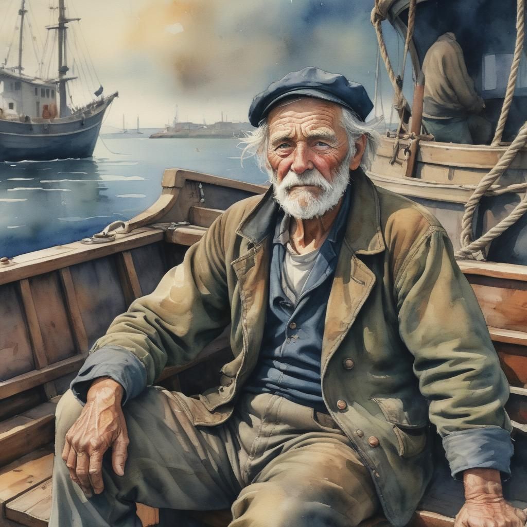 Curmudgeon fisherman  by @JMO