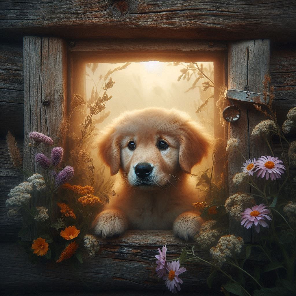 A Puppy in the Window 🐶🐶