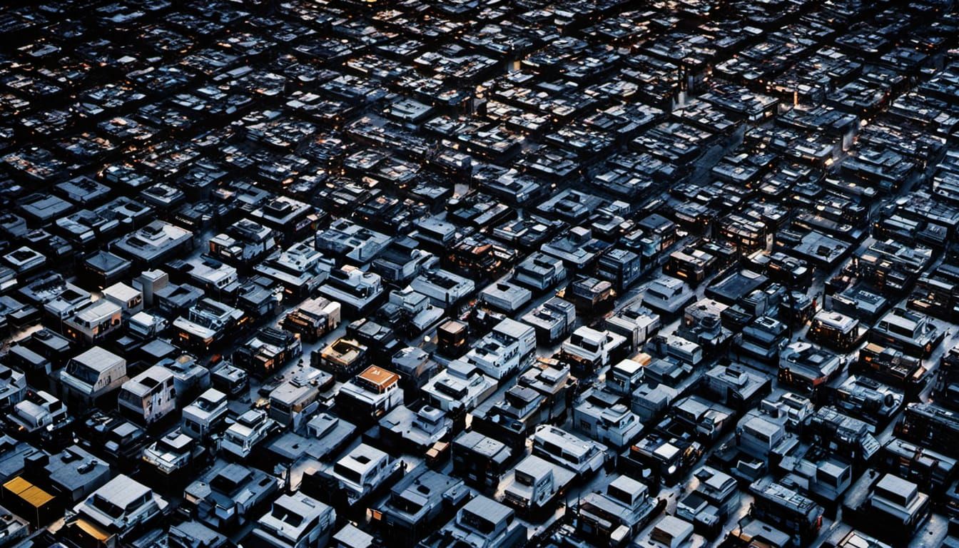 Detailed Floor Plan Drawing in Warm Studio Light