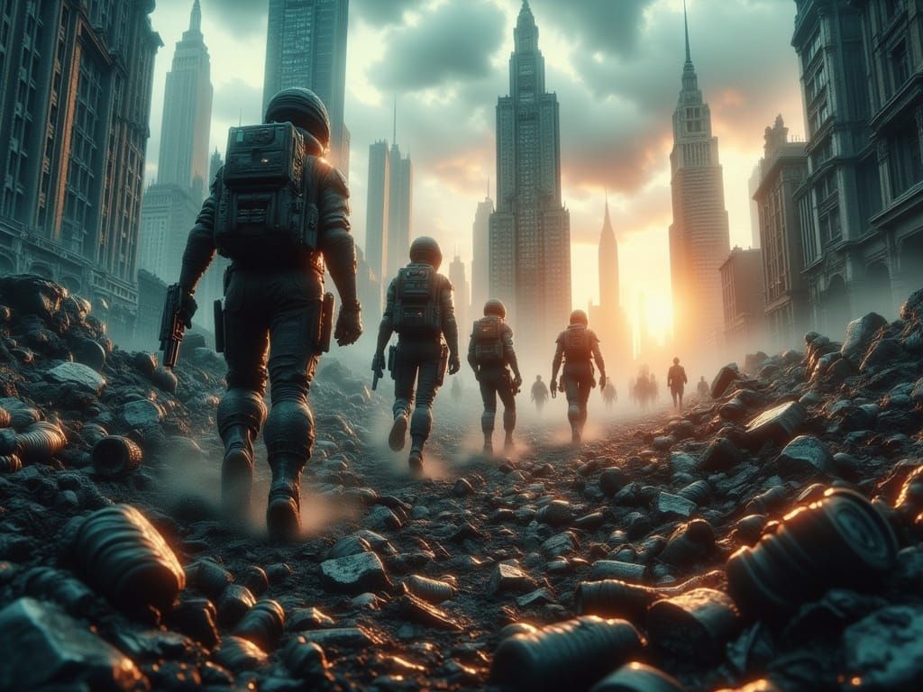 After a mysterious pandemic destroys mankind, the women emerge from the rubble to take over. 