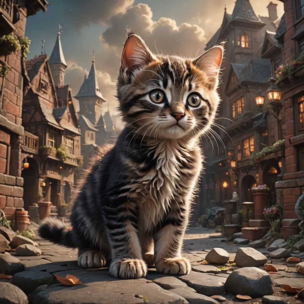 A giant kitten