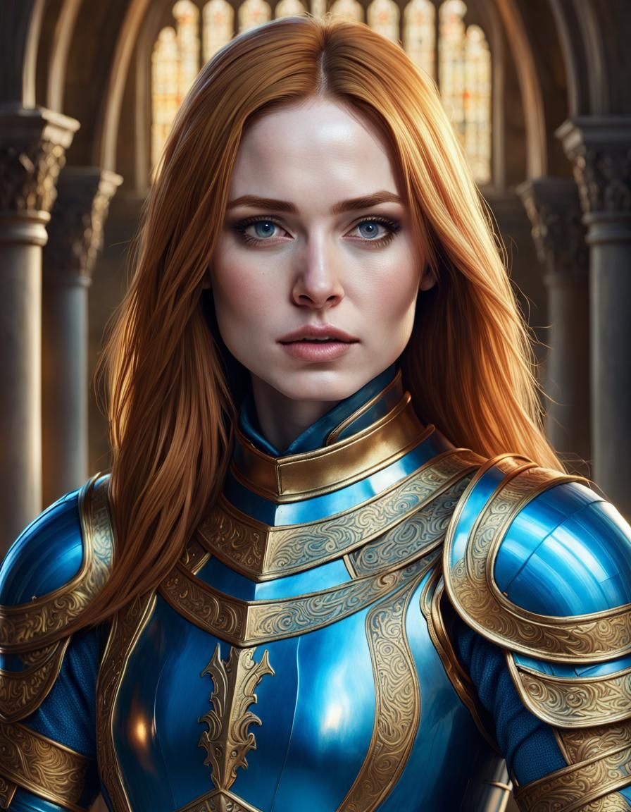 Karen Gillan As A Knight - Ai Generated Artwork - Nightcafe Creator