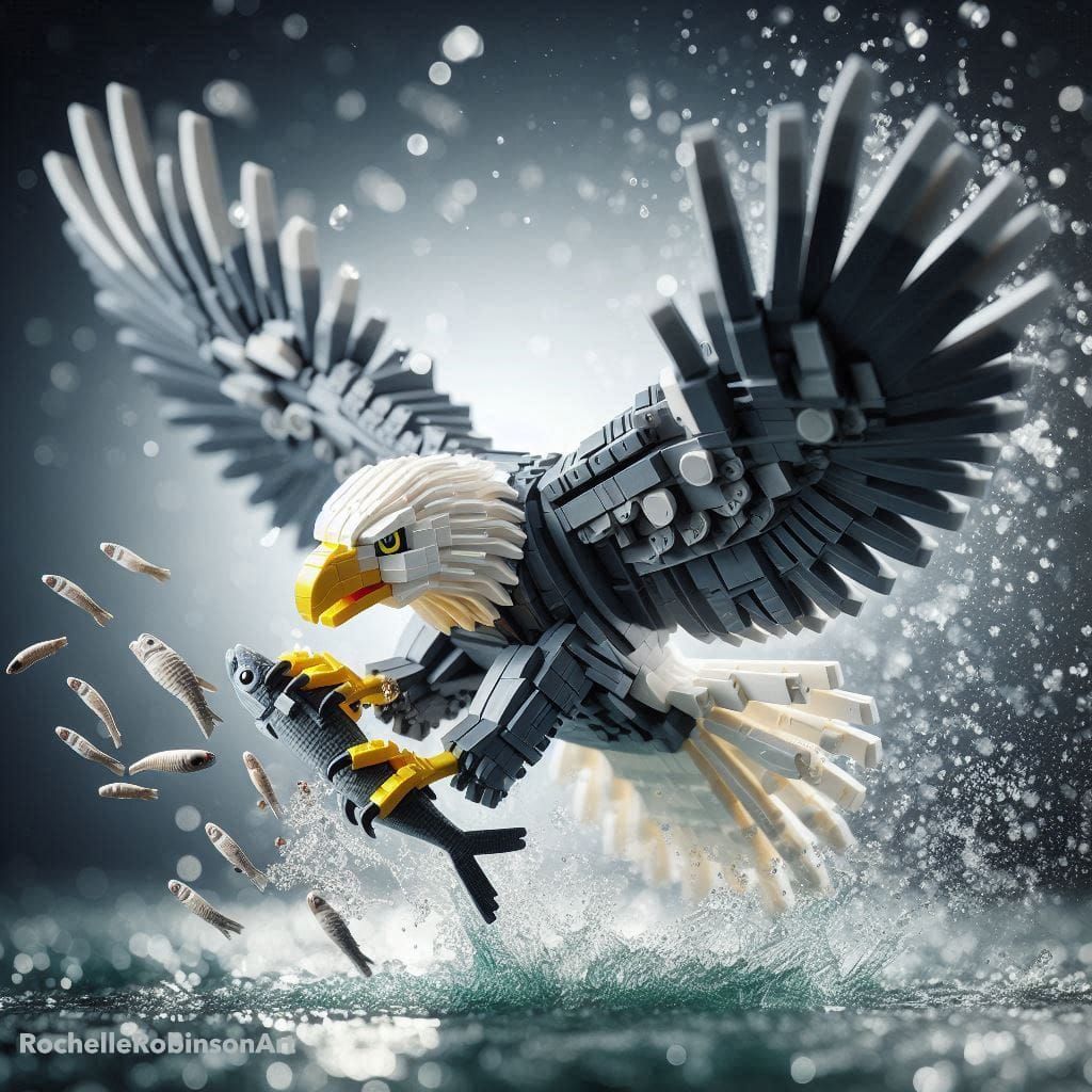 American Bald Eagle - Lego Art