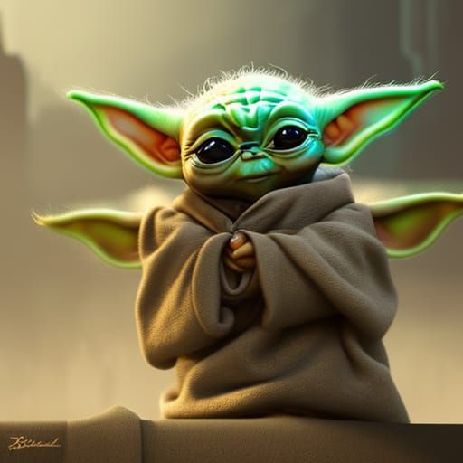 baby yoda - AI Generated Artwork - NightCafe Creator