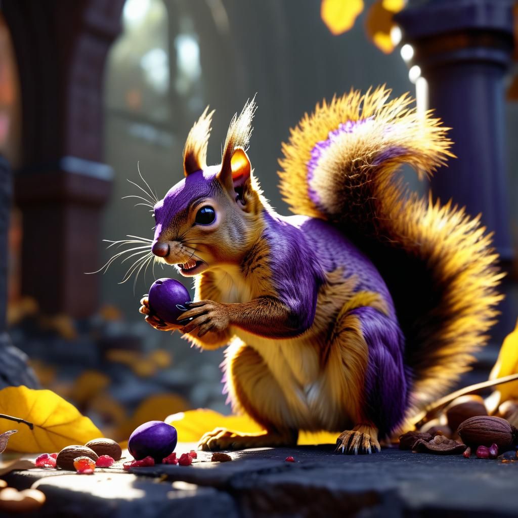 Punk squirrel - AI Generated Artwork - NightCafe Creator