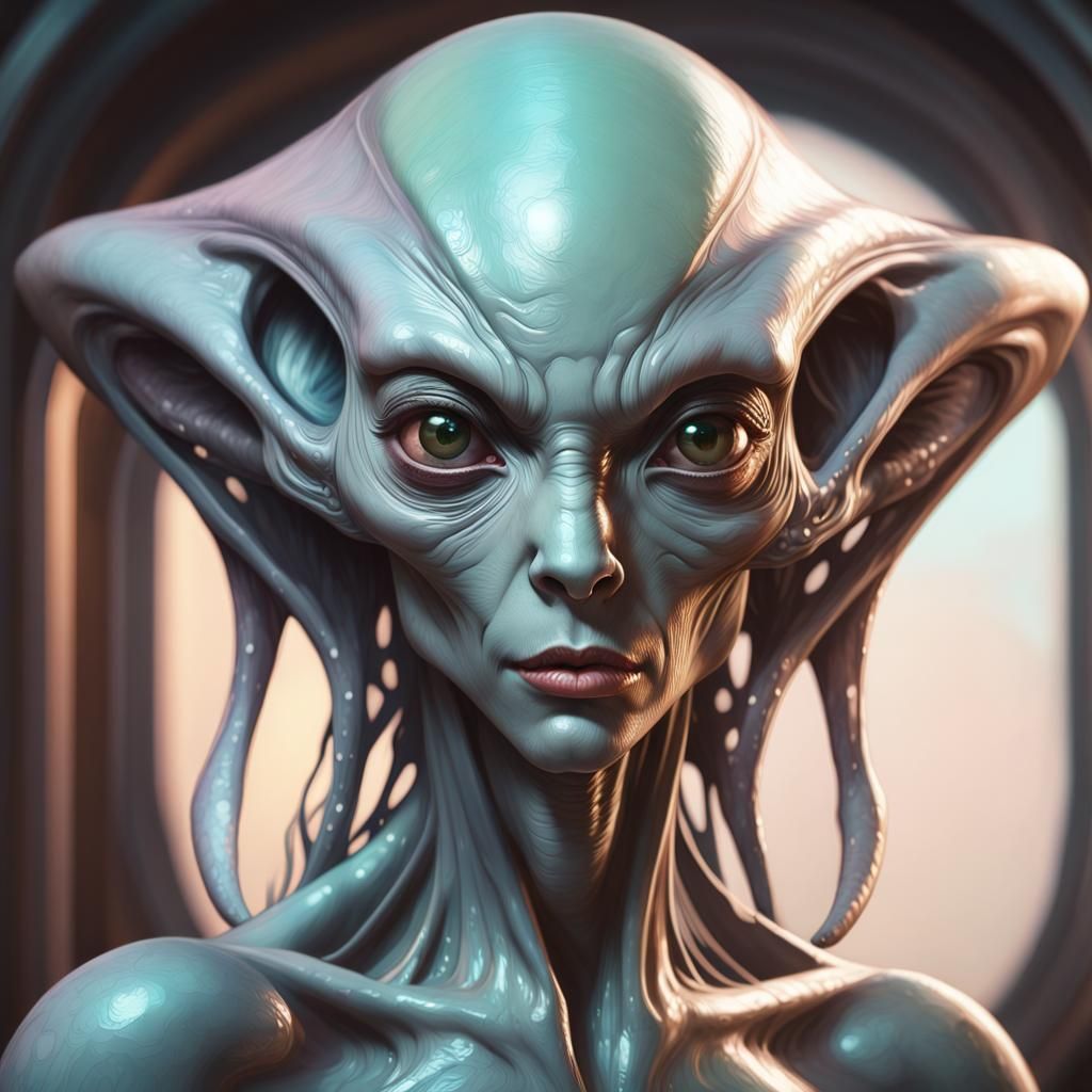 portrait of a 
alien  by @undefined