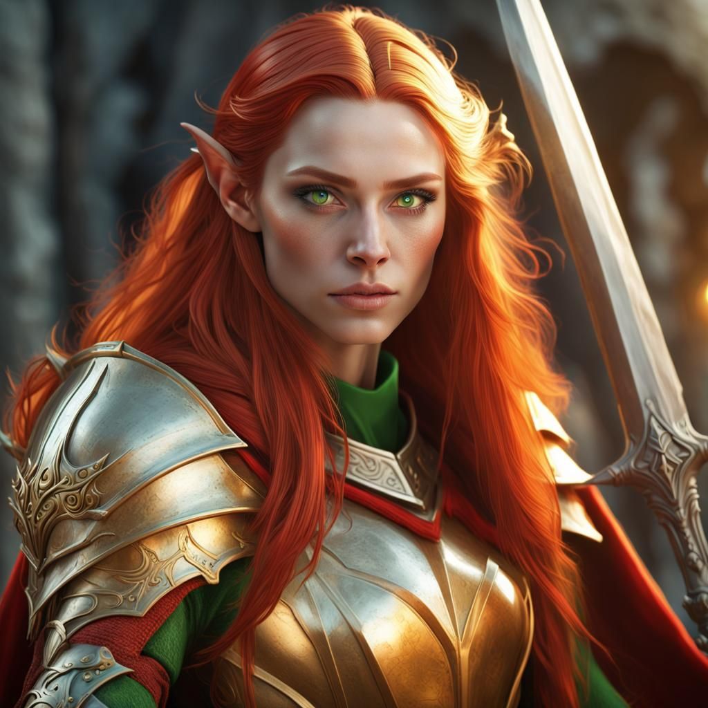 Female paladin!! - AI Generated Artwork - NightCafe Creator