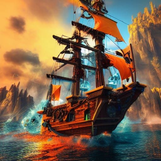 Pirate Ship. - AI Generated Artwork - NightCafe Creator Pirate Ship. - AI Generated Artwork - NightCafe Creator