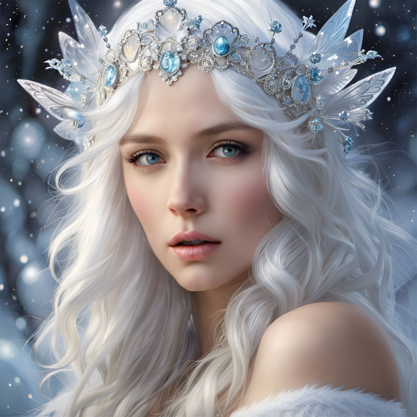 The snow Queen - AI Generated Artwork - NightCafe Creator