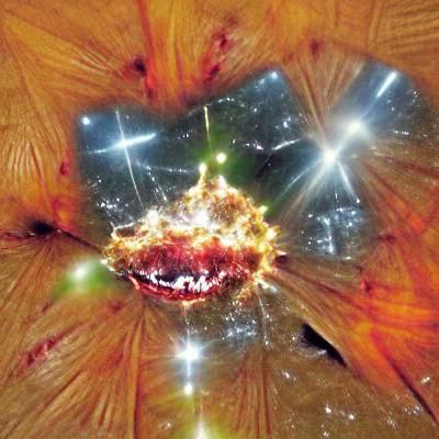 Outerspace gets bright when a star explodes
